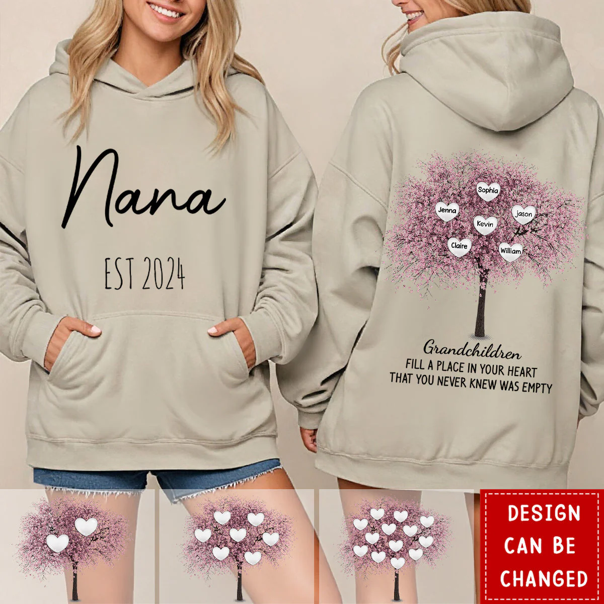 Personalised Fill A Place In Your Sweet Heart Hoodie - Image 5