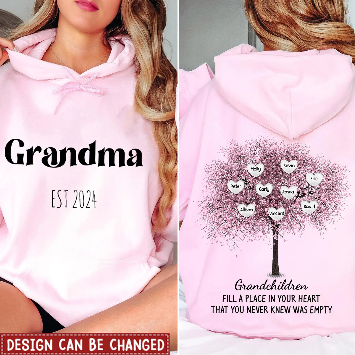 Personalised Fill A Place In Your Sweet Heart Hoodie - Image 6