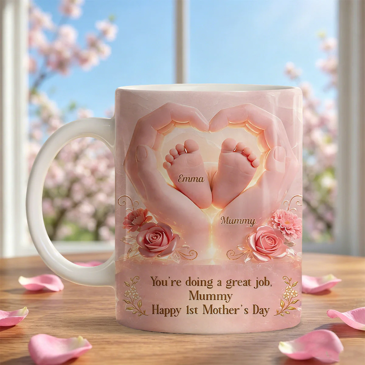 Personalized 1st Mother's Day Mug – "Happy 1st Mother's Day" For Mum From Baby - Image 5