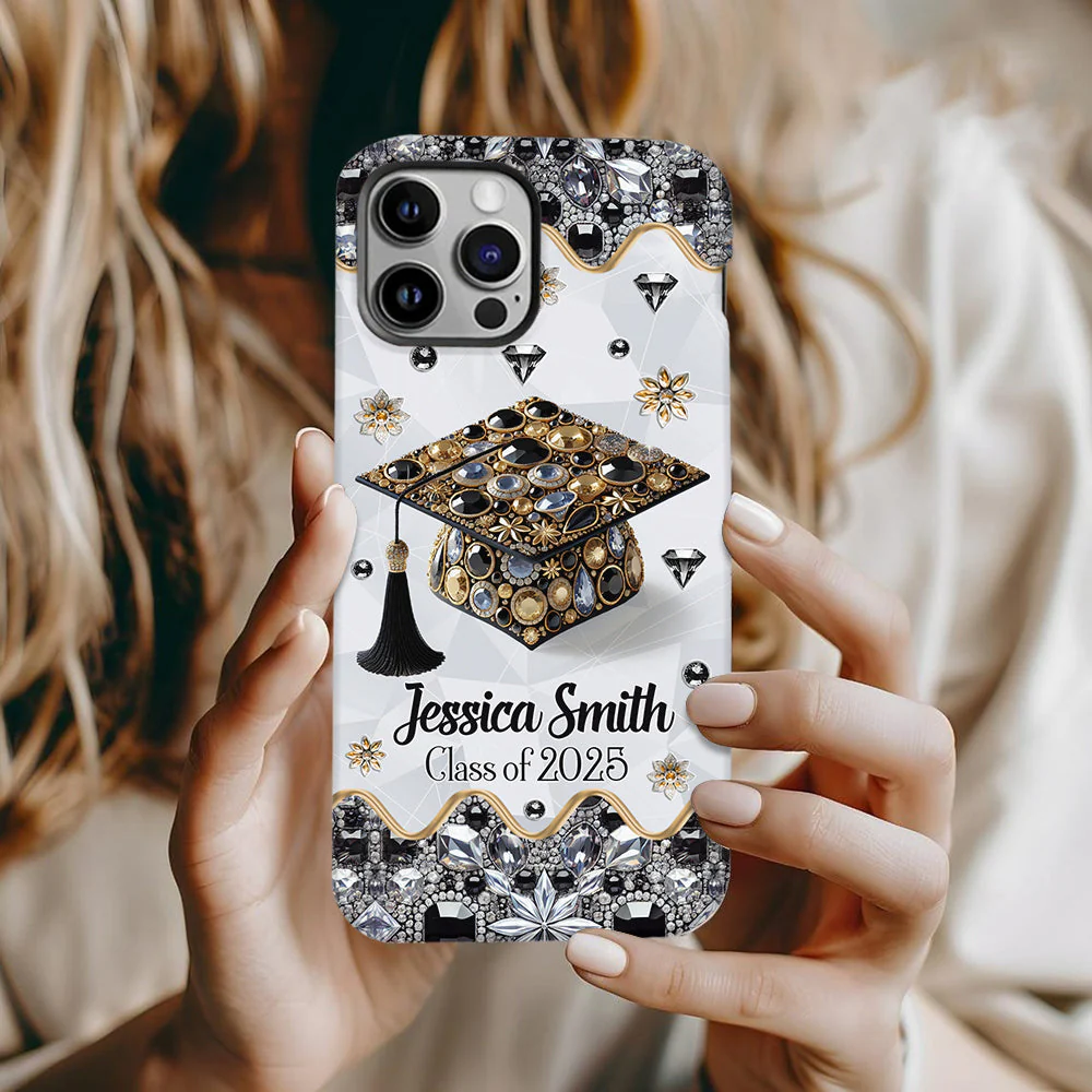 Personalized 2025 Grad Gift - Custom Printed Graduation Phone Case - Image 2