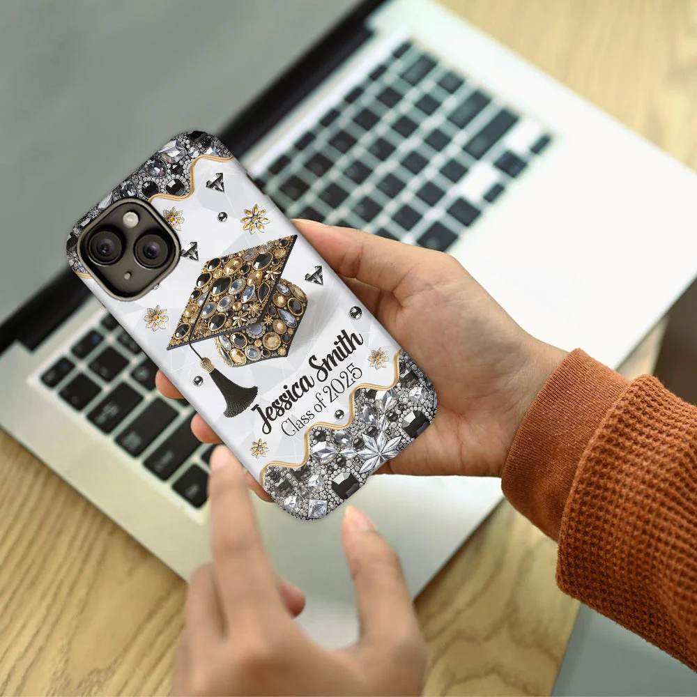 Personalized 2025 Grad Gift - Custom Printed Graduation Phone Case - Image 3
