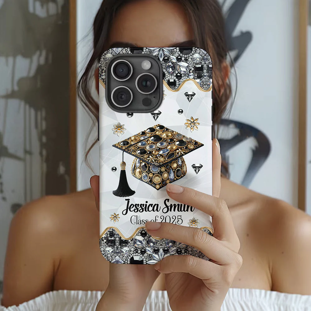 Personalized 2025 Grad Gift - Custom Printed Graduation Phone Case - Image 4