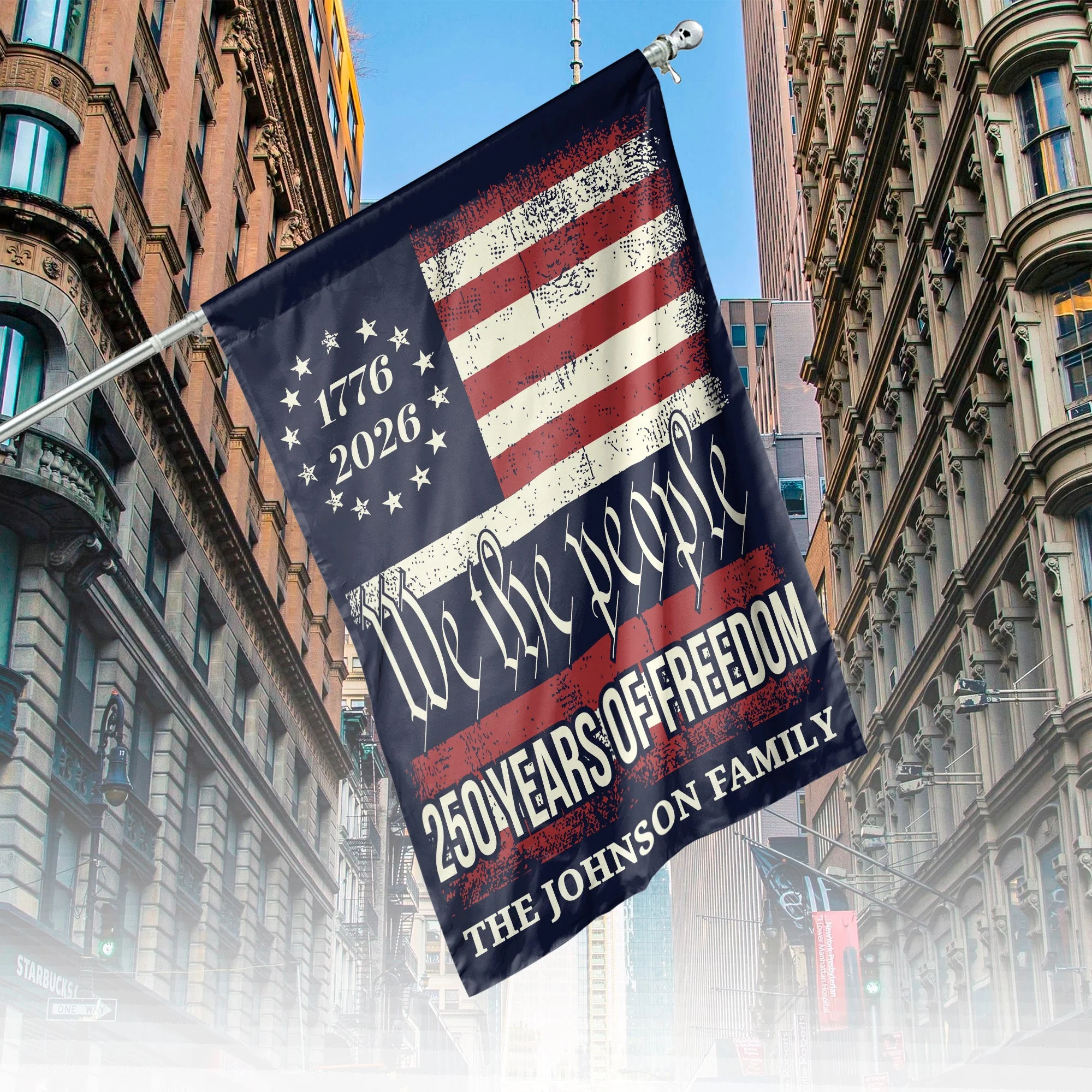 Personalized 250 Years Of Freedom Garden Flag America 250th Anniversary - Image 4