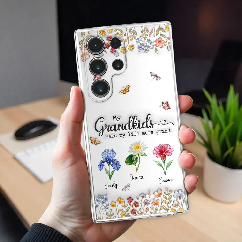 Personalized 3D Inflated Effect Phone Case – "Make Life More Grand With Lovely Kids" - Image 2