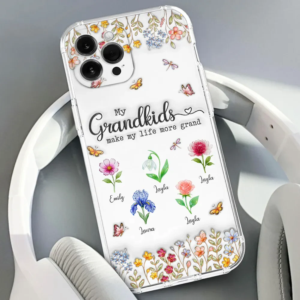 Personalized 3D Inflated Effect Phone Case – "Make Life More Grand With Lovely Kids" - Image 3