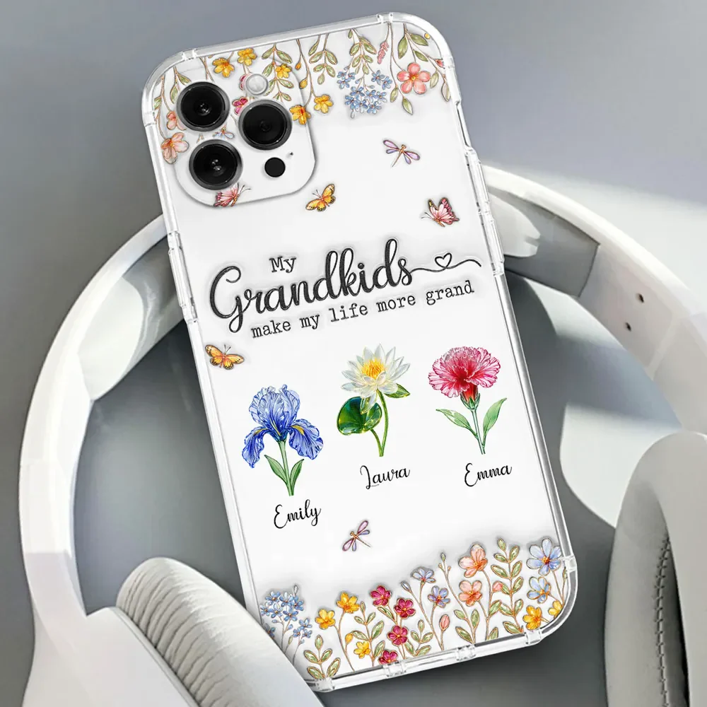 Personalized 3D Inflated Effect Phone Case – "Make Life More Grand With Lovely Kids" - Image 5