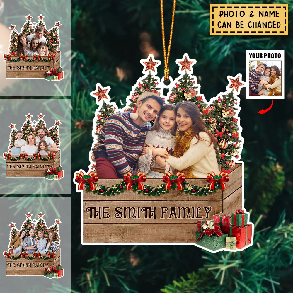 Personalized Acrylic Ornament Christmas Decoration Gift For Family - Image 2