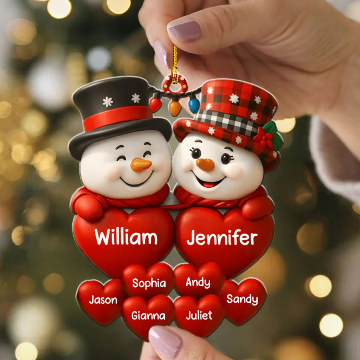 Personalized acrylic ornaments, Christmas gifts for Family - Image 3