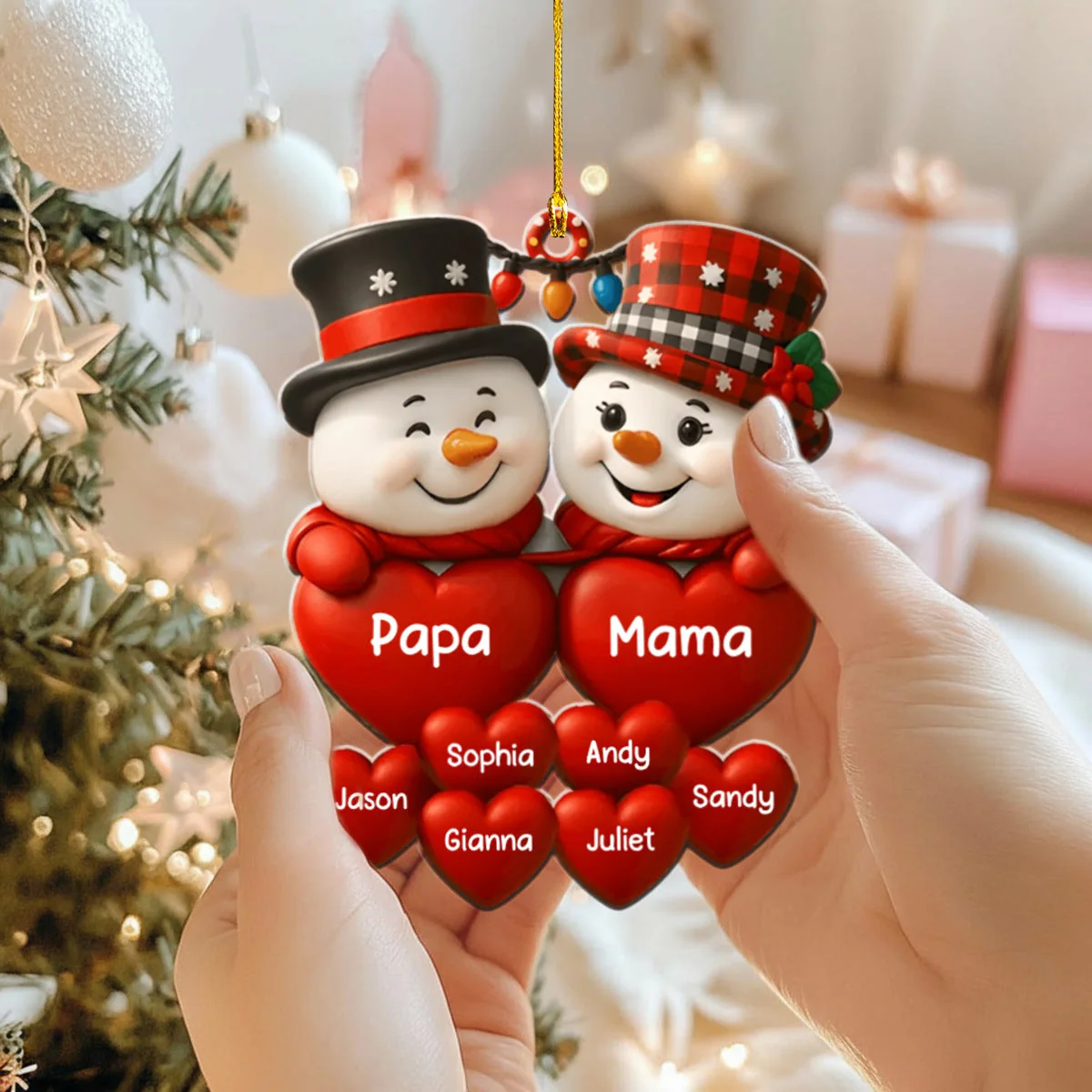 Personalized acrylic ornaments, Christmas gifts for Family - Image 5