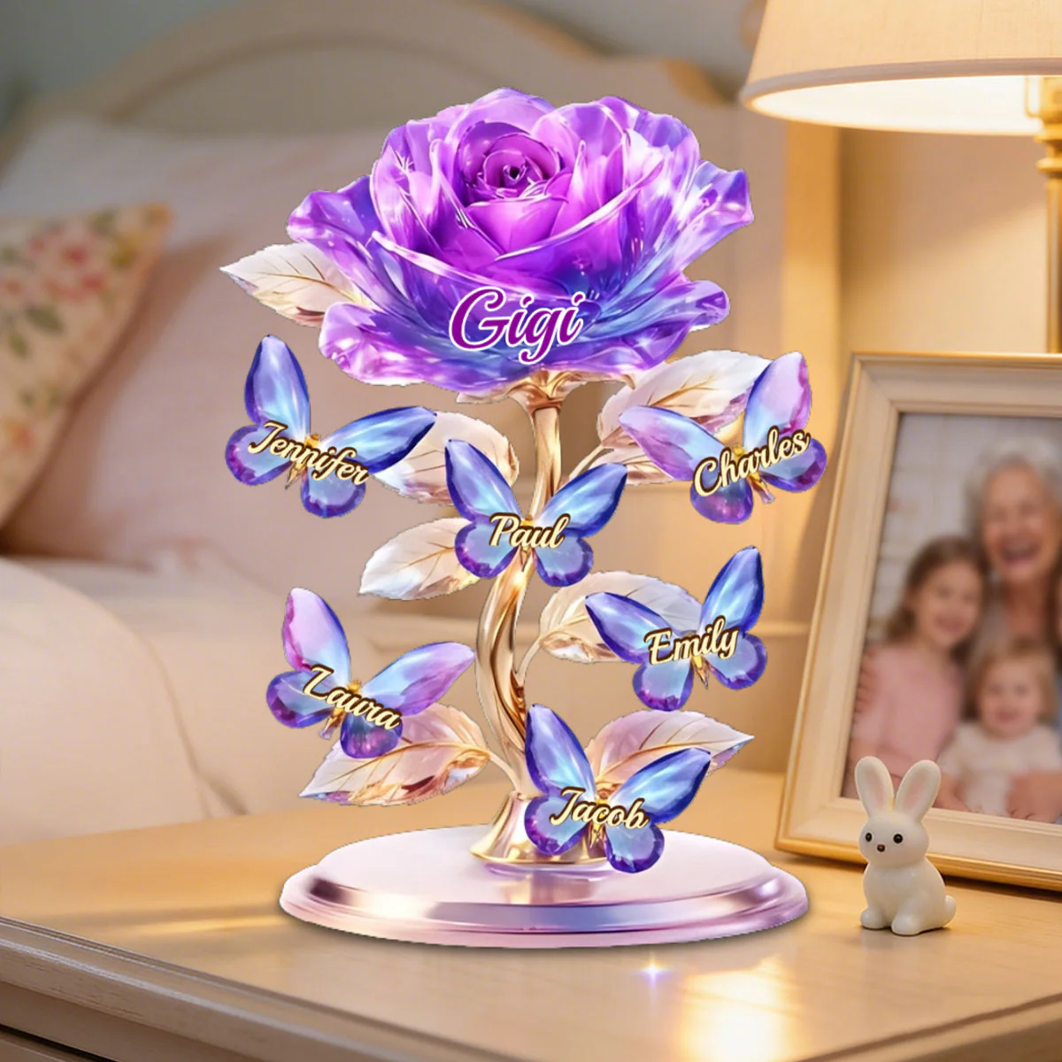 Personalized Acrylic Plaque – A Crystal Garden of Love for Mom or Grandma – Unique Mother's Day Gift - Image 2