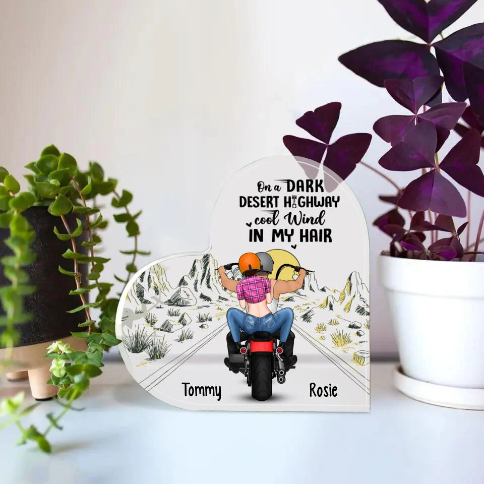 Personalized Acrylic Plaque For Couple Motorcycle Lovers - Image 2