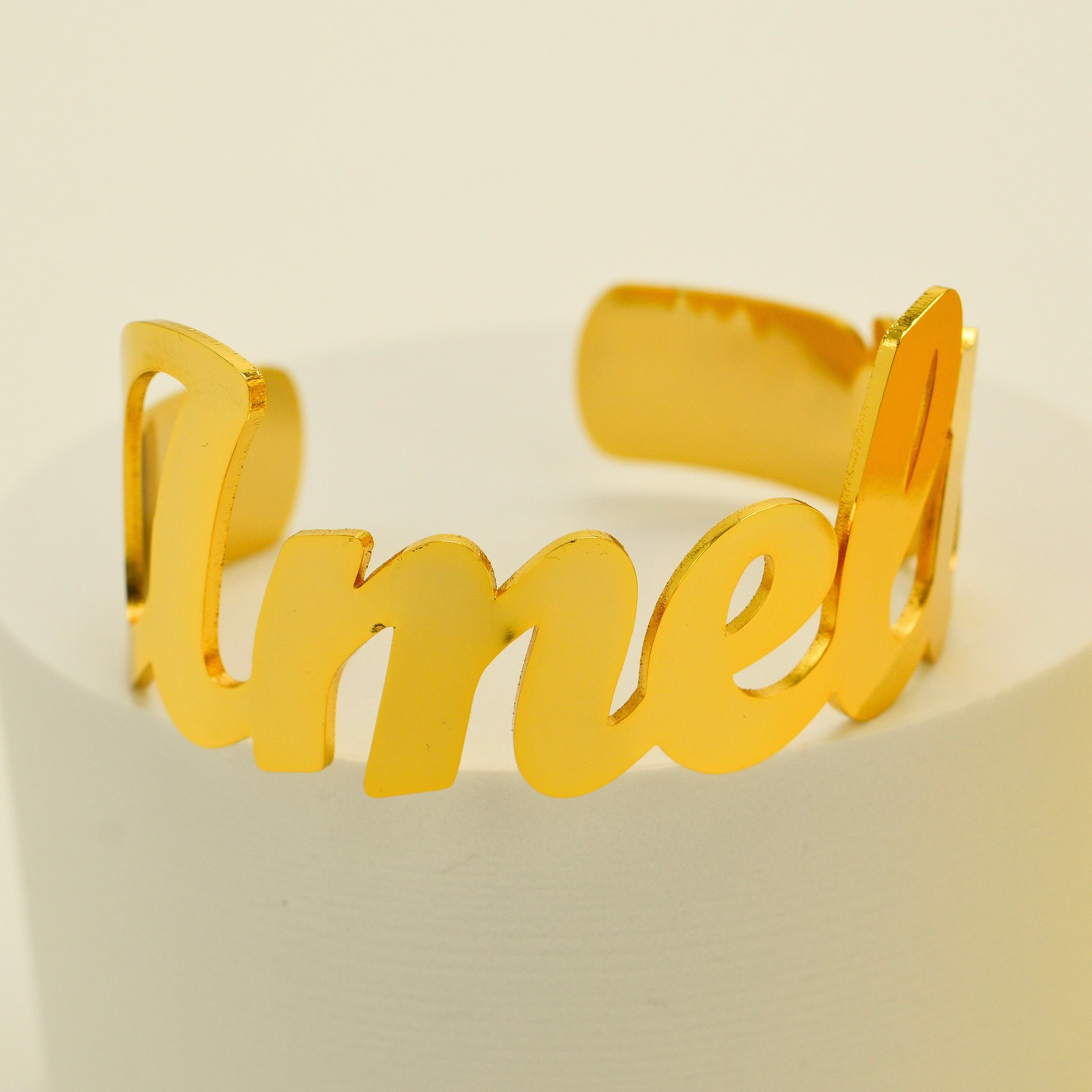 Personalized Adjustable Name Bangle - Image 3