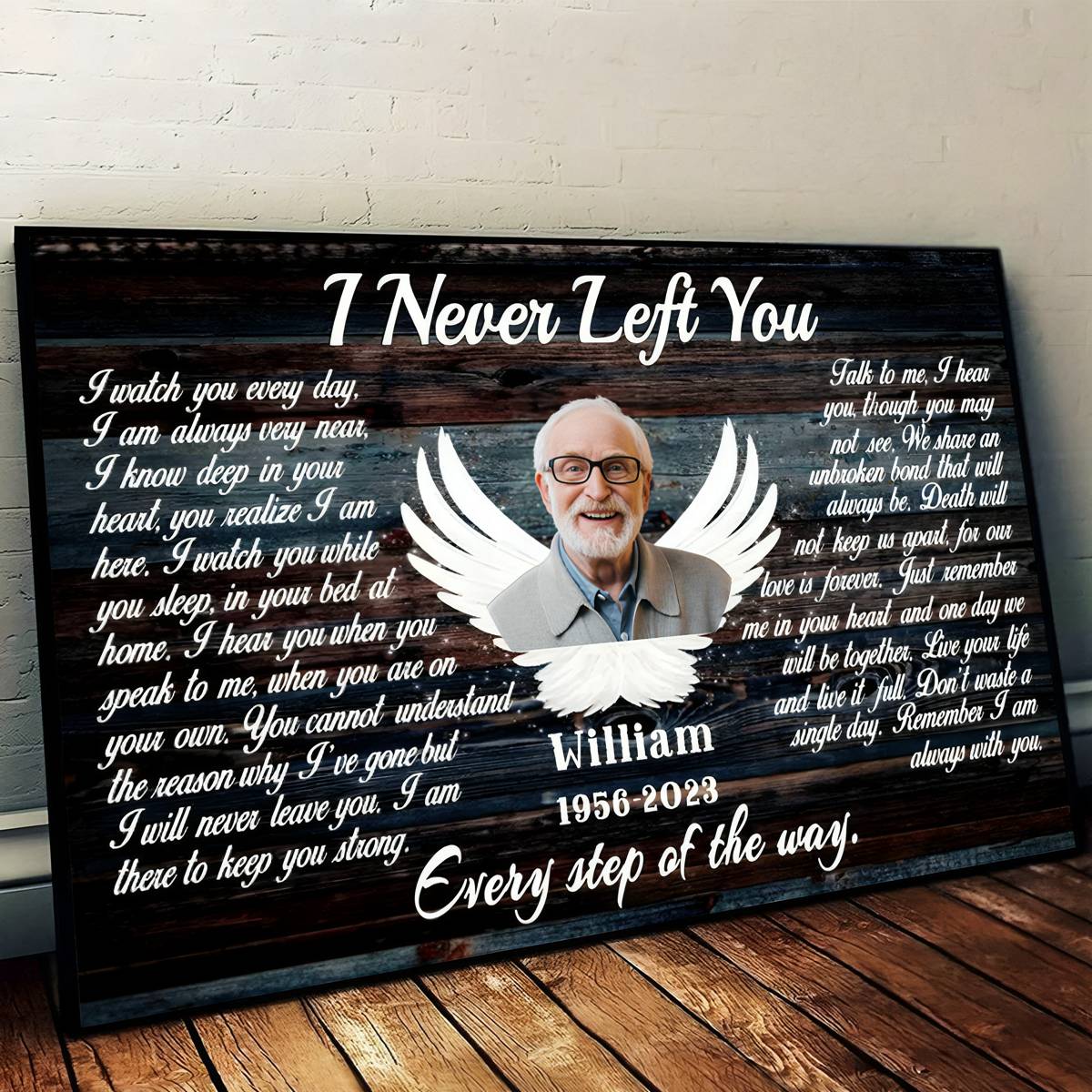 Personalized Angel Wings I Never Left You Love Canvas Prints - Image 2