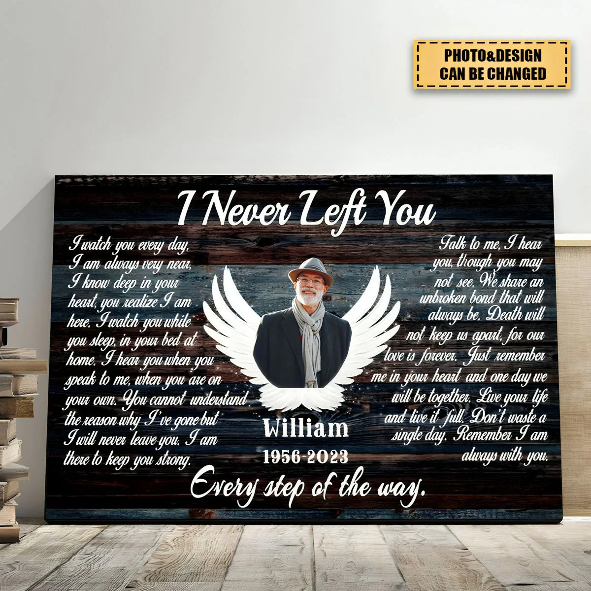 Personalized Angel Wings I Never Left You Love Canvas Prints - Image 5