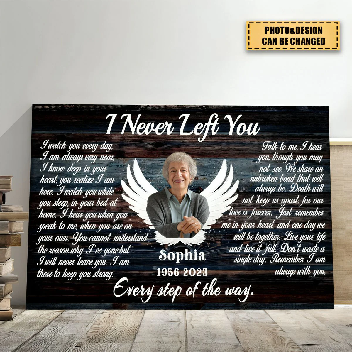 Personalized Angel Wings I Never Left You Love Canvas Prints - Image 6