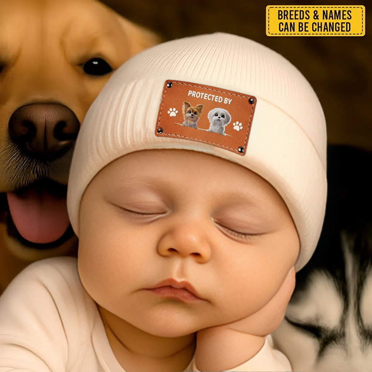 Personalized Baby Beanie Hat Gifts For Dog lovers - Image 2