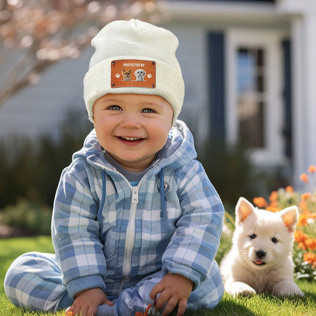 Personalized Baby Beanie Hat Gifts For Dog lovers - Image 5