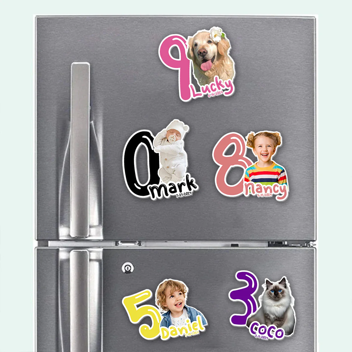 Personalized Baby Kid Birthday Party Favors Magnet - Image 3
