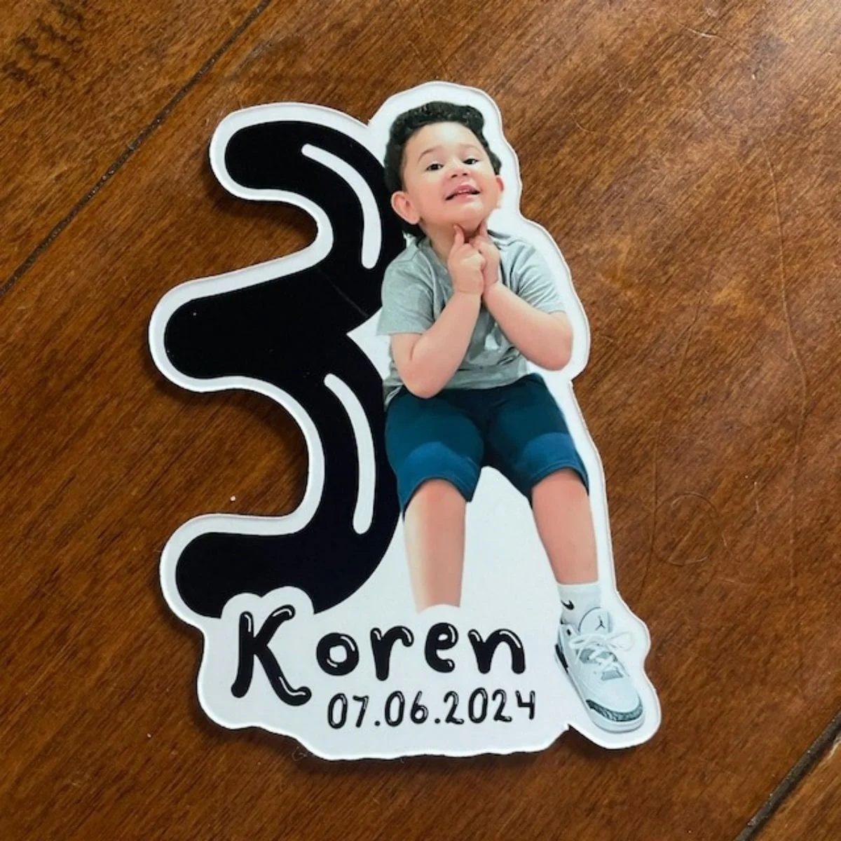 Personalized Baby Kid Birthday Party Favors Magnet - Image 4