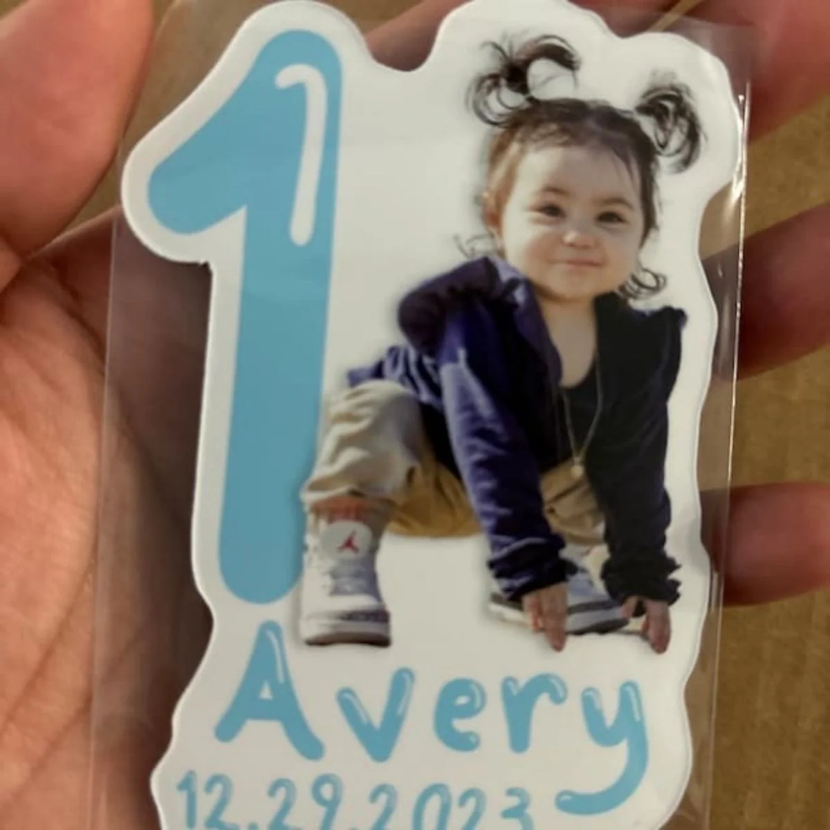 Personalized Baby Kid Birthday Party Favors Magnet - Image 7