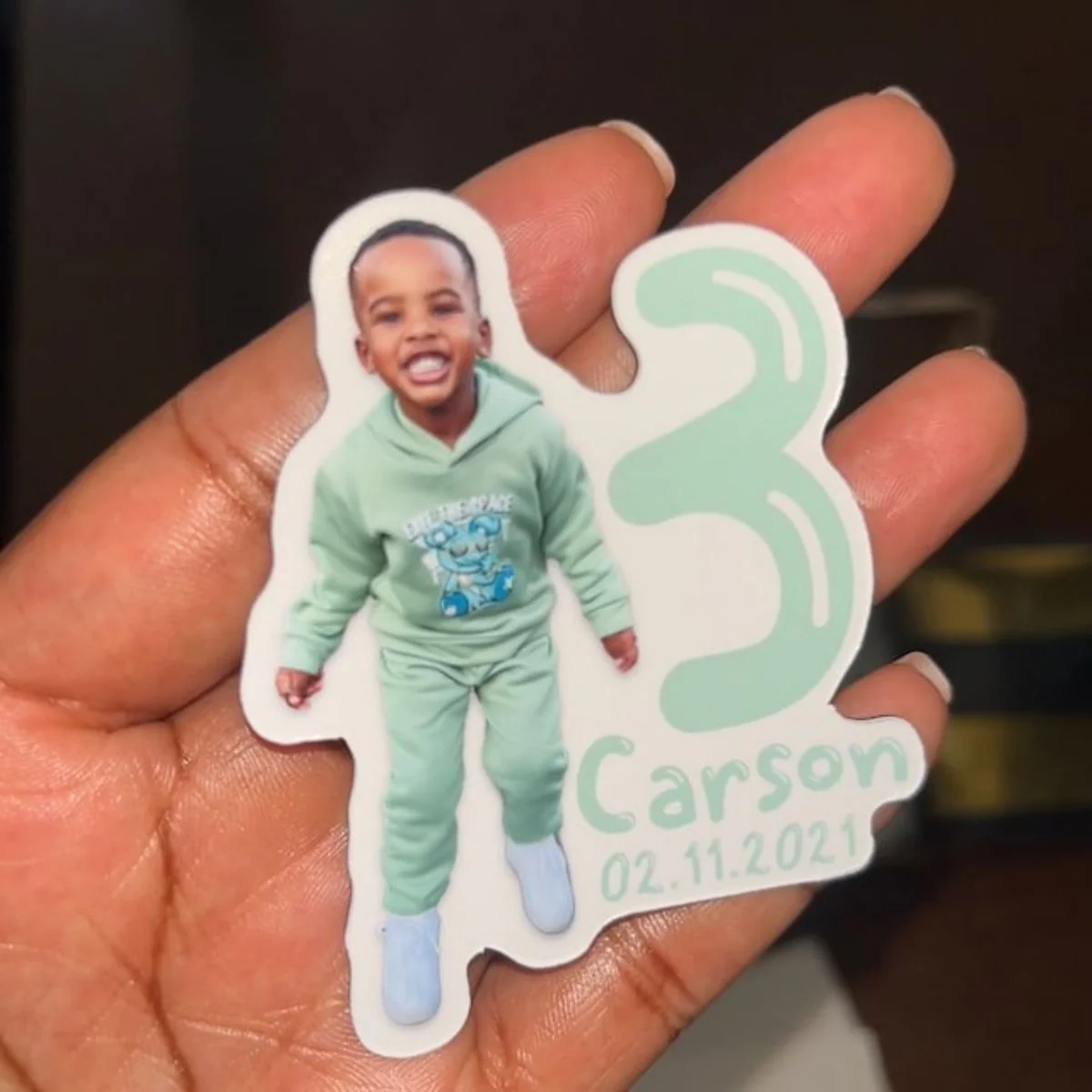 Personalized Baby Kid Birthday Party Favors Magnet - Image 8