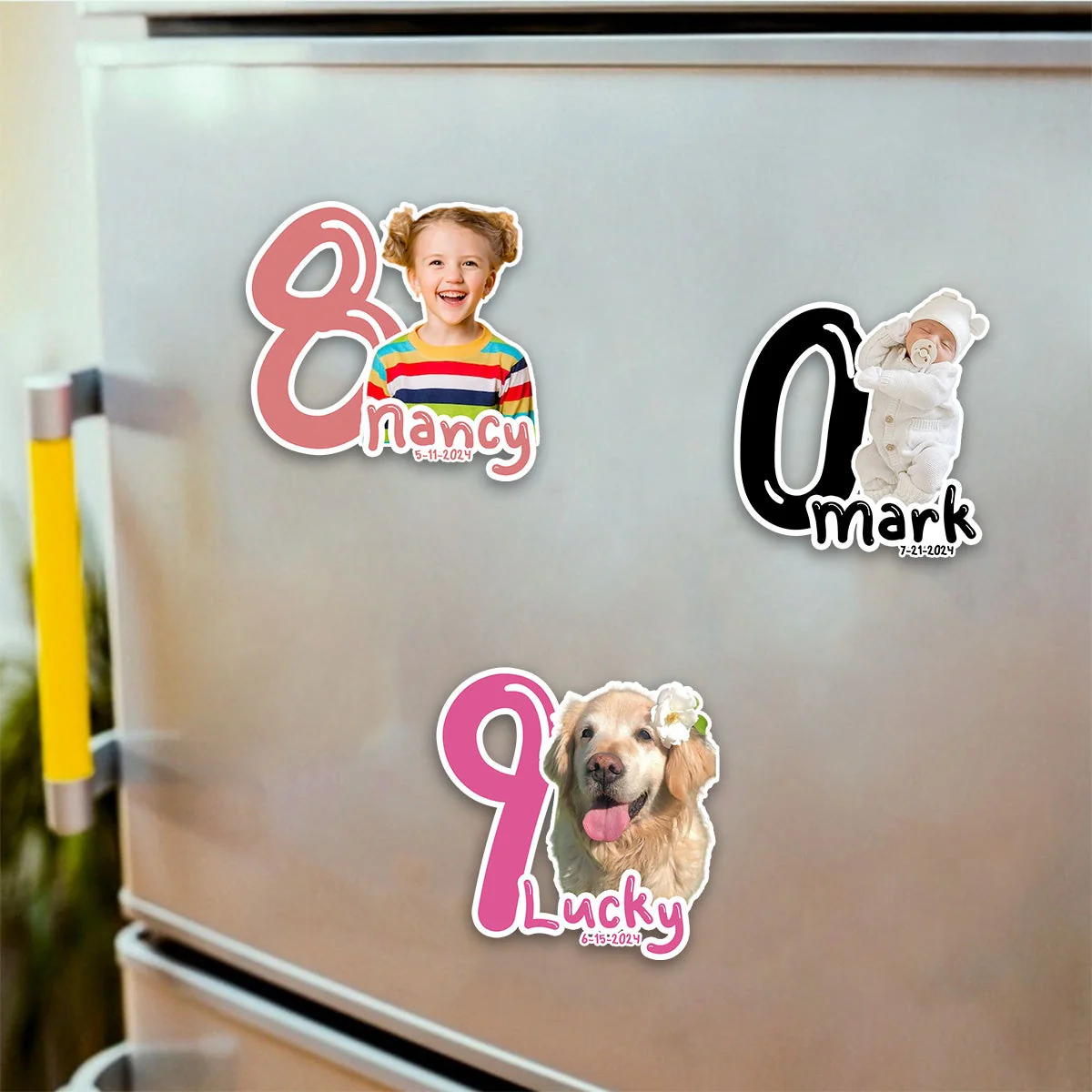Personalized Baby Kid Birthday Party Favors Magnet - Image 9
