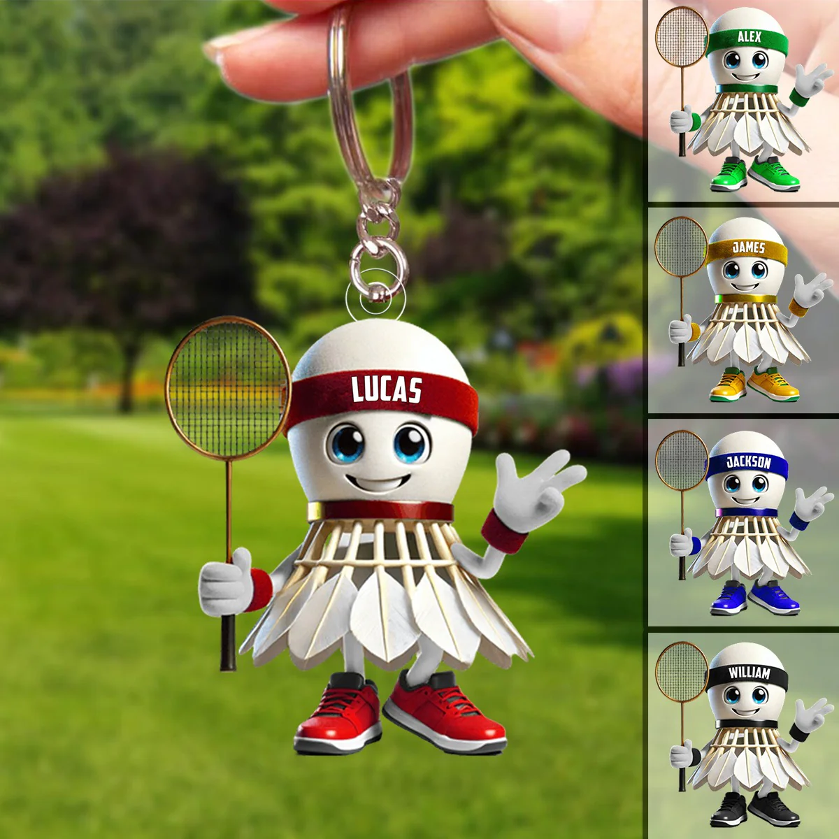 Personalized Badminton Keychain, Gift For Badminton Lover - Image 5