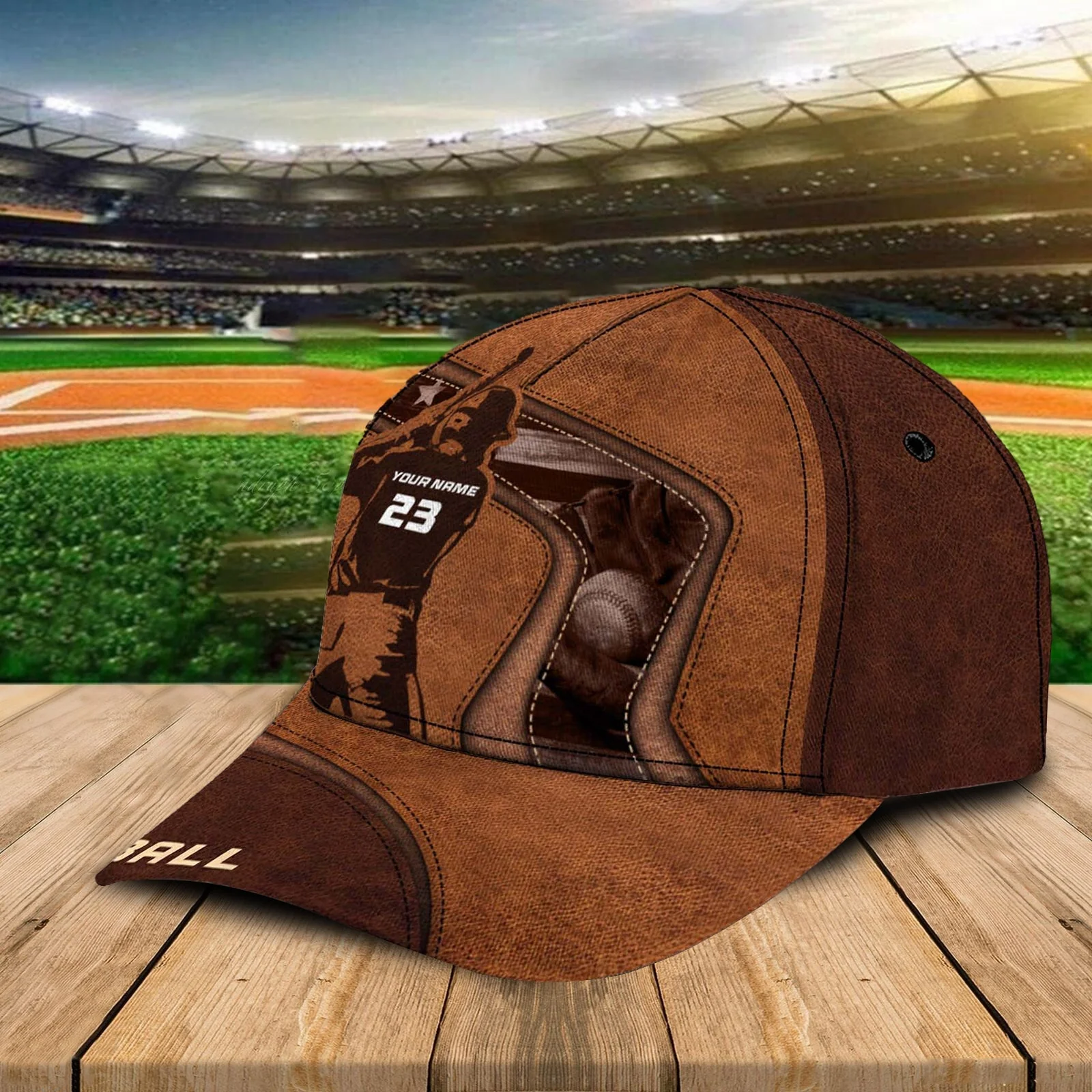 Personalized Baseball Player Back Classic Cap - Image 4