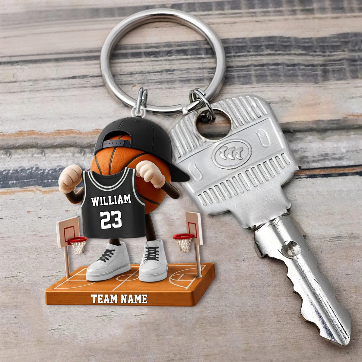 Personalized Basketball Acrylic Keychain,Unique Gifts For Basketball Lover - Image 5