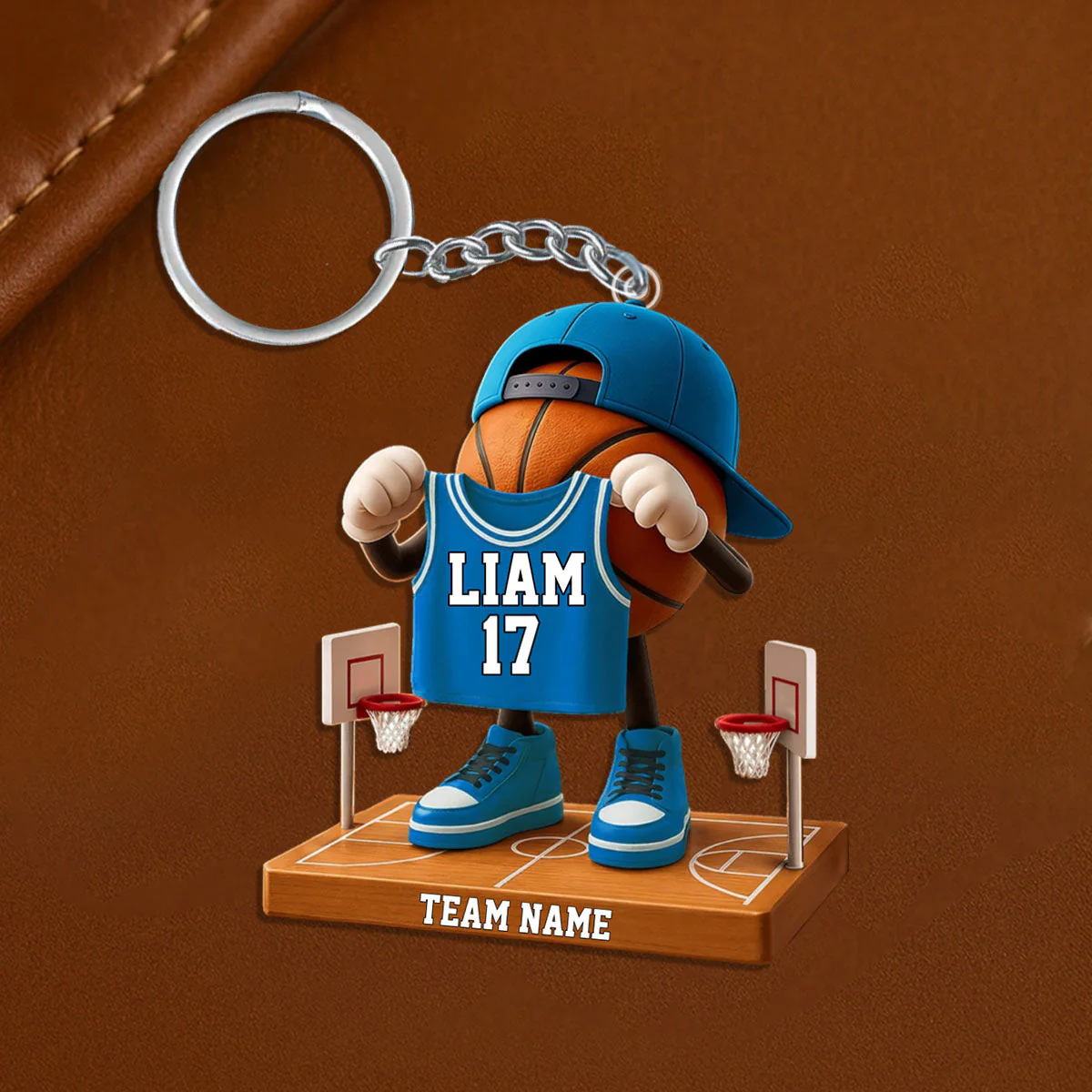 Personalized Basketball Acrylic Keychain,Unique Gifts For Basketball Lover - Image 6
