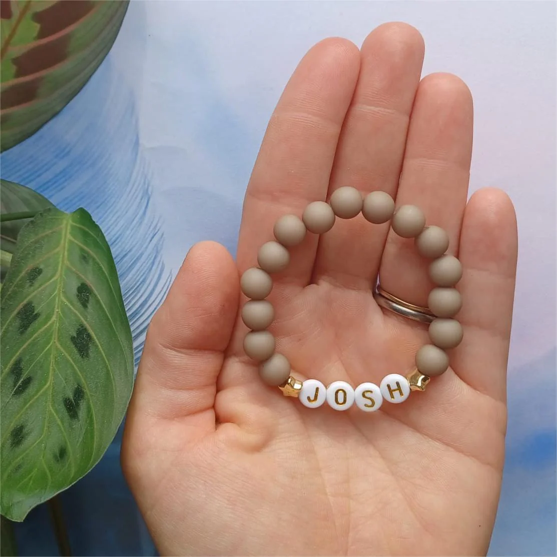 Personalized Bead Name Bracelet Gift For Children - Image 4