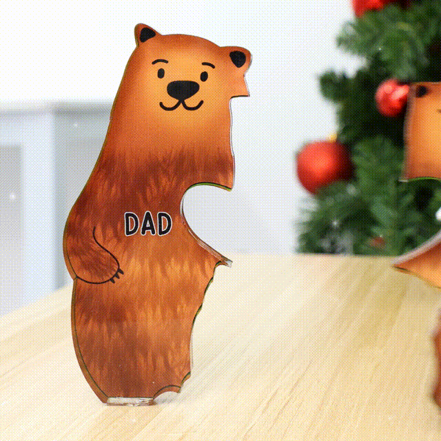 Personalized Bear Family Acrylic Art Puzzle Gift For Family - Image 3