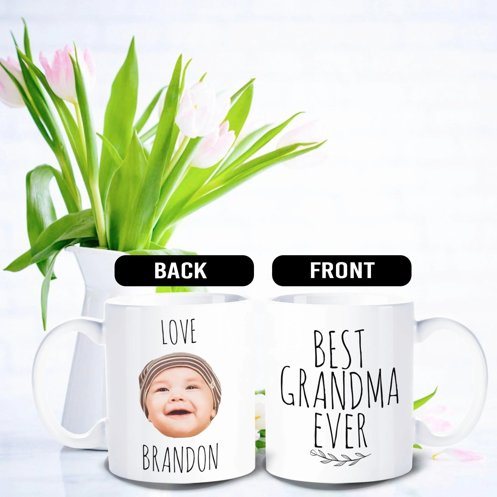 Personalized Best Dad/Mom Ever Love Kids Mug - Image 4