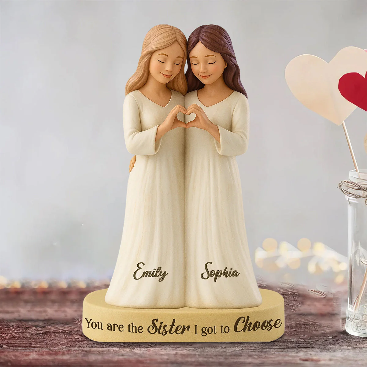 Personalized Best Friend Shaped Acrylic Plaque Gift For Besties, Woman - Image 4
