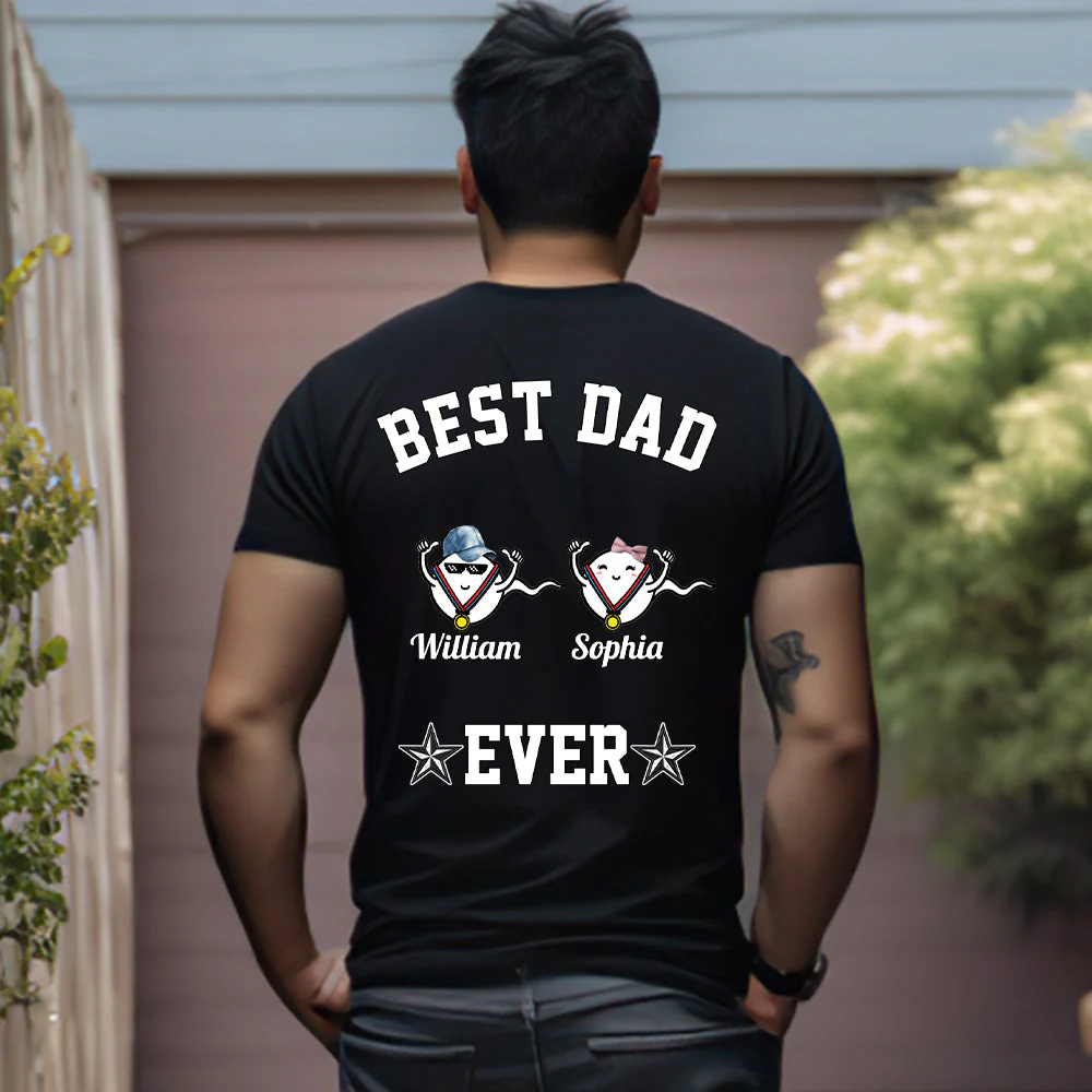 Personalized Best Mom/Dad Ever Kid T-shirt - Image 3