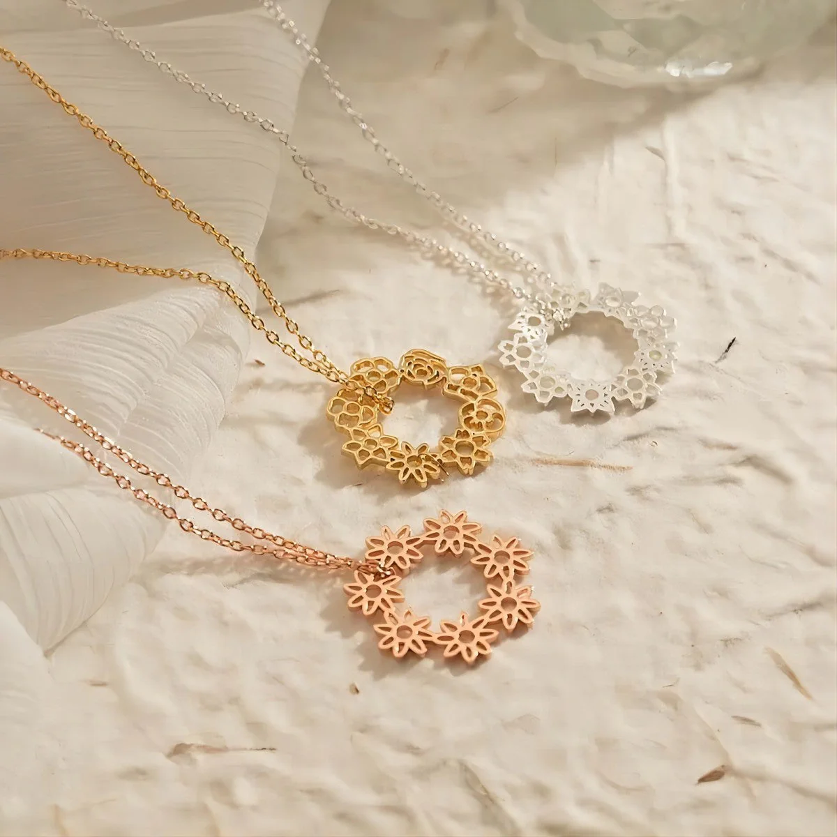 Personalized Birth Flower Necklace Gift For Family/Mom/Friend/Sister - Image 4