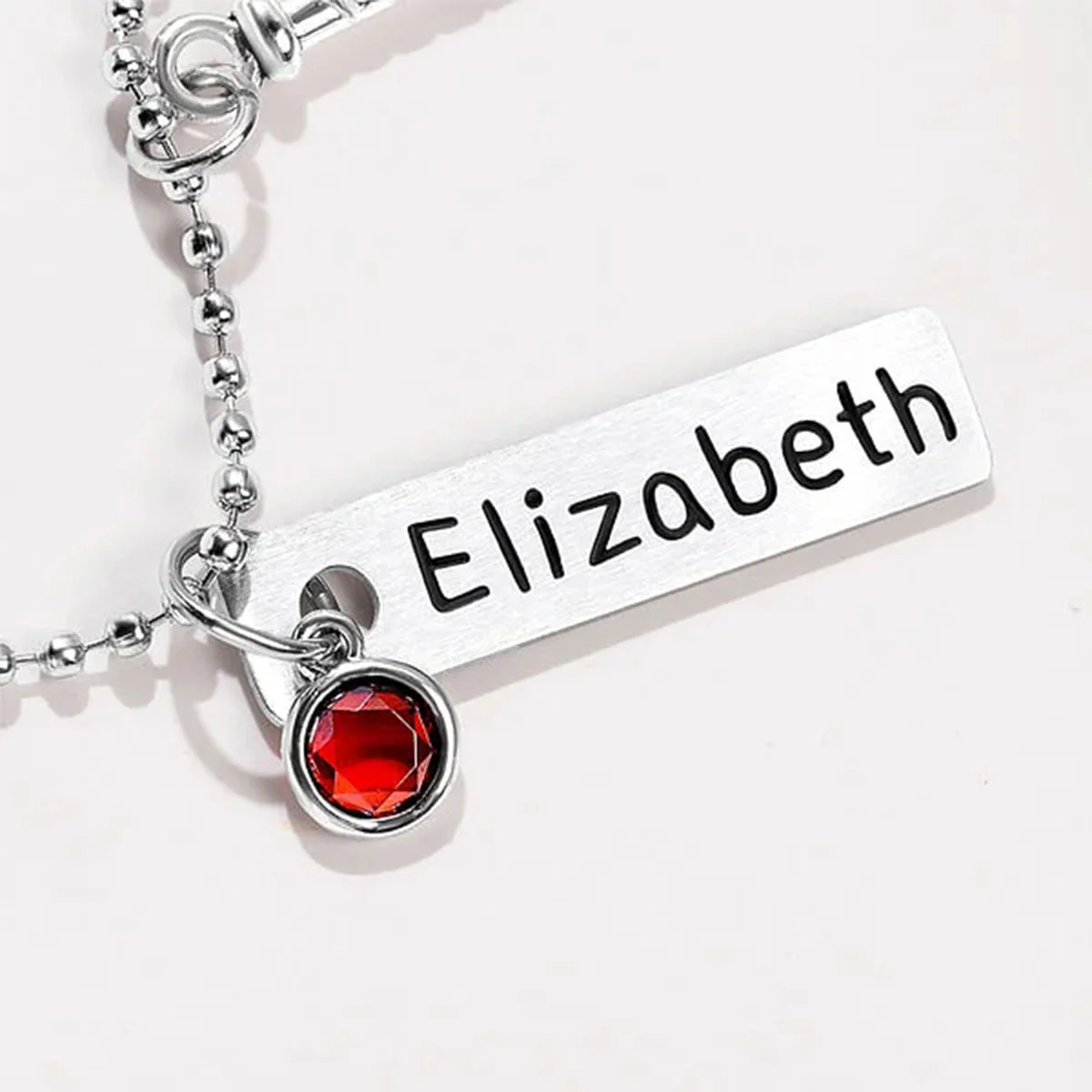 Personalized Birthstone Softball Baseball Bat Glove Necklace with Engraved Name Game Day Team Birthday Gift for Sports Lover - Image 7