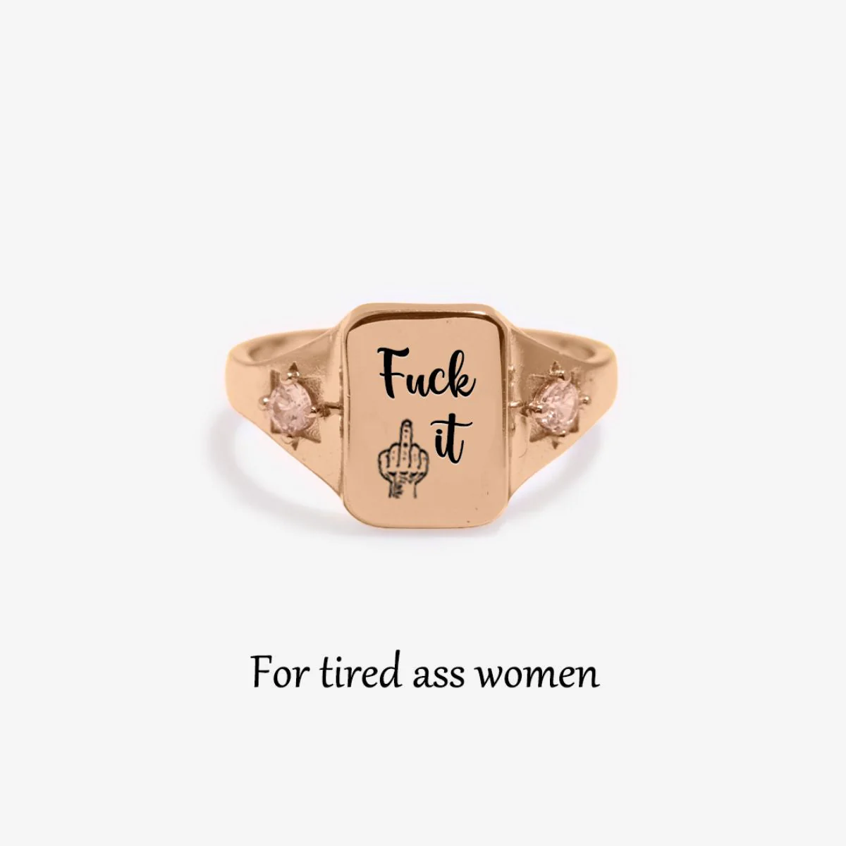 Personalized Birthstone Square Ring - Image 10