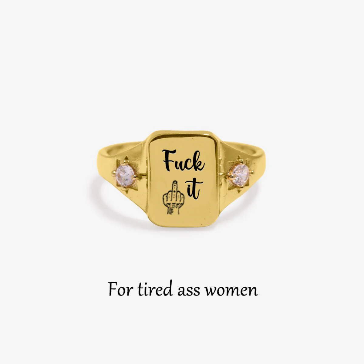 Personalized Birthstone Square Ring - Image 8