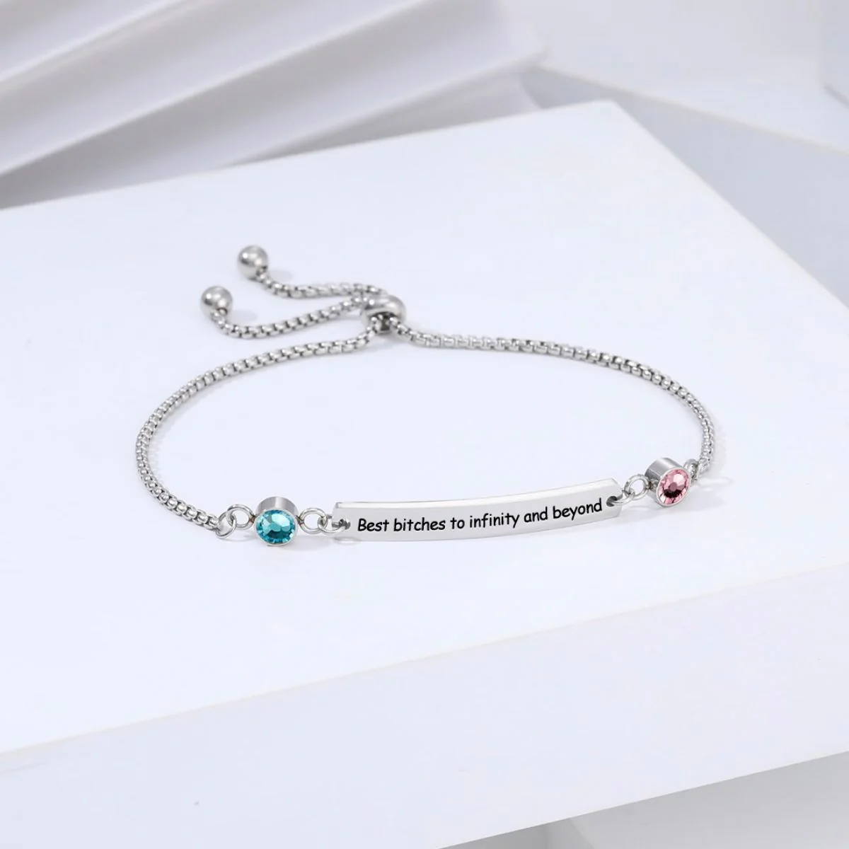 Personalized Birthstones Bracelet For Bestie, Best Friend - Image 12