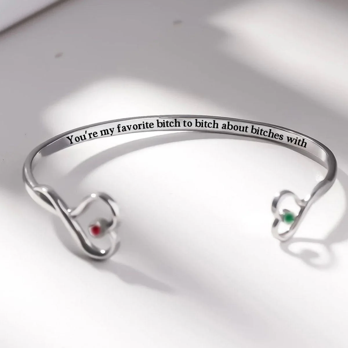 Personalized Birthstones Bracelet For Bestie, Best Friend - Thank You For Being My Unbiological Sister - Image 6