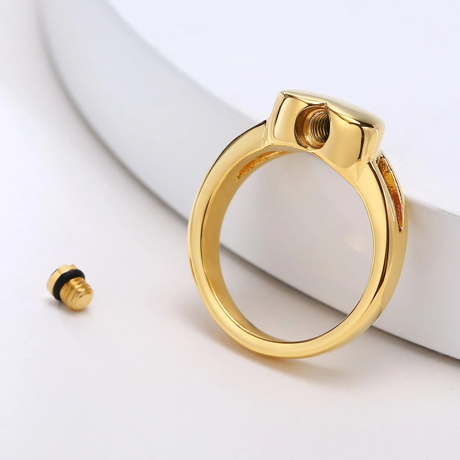 Personalized Bone Ashes Ring, Human/Pet Cremains Memorial Gift For Loss - Image 9