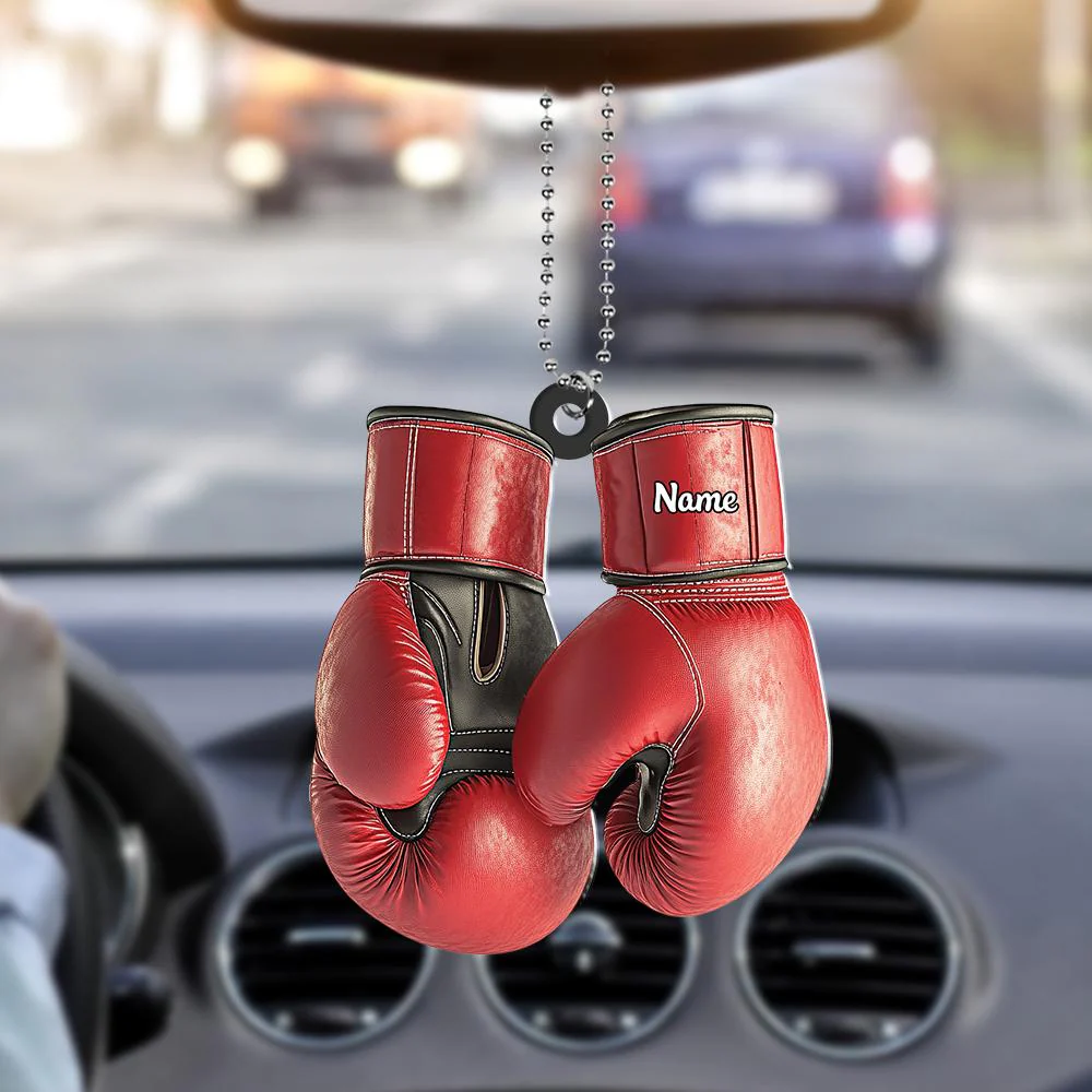 Personalized Boxing Gloves Ornament, Boxing Christmas Ornament Gift - Image 2