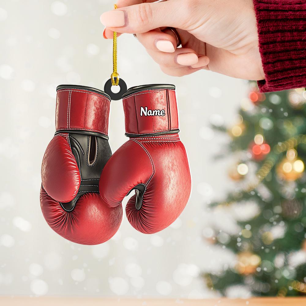 Personalized Boxing Gloves Ornament, Boxing Christmas Ornament Gift - Image 7
