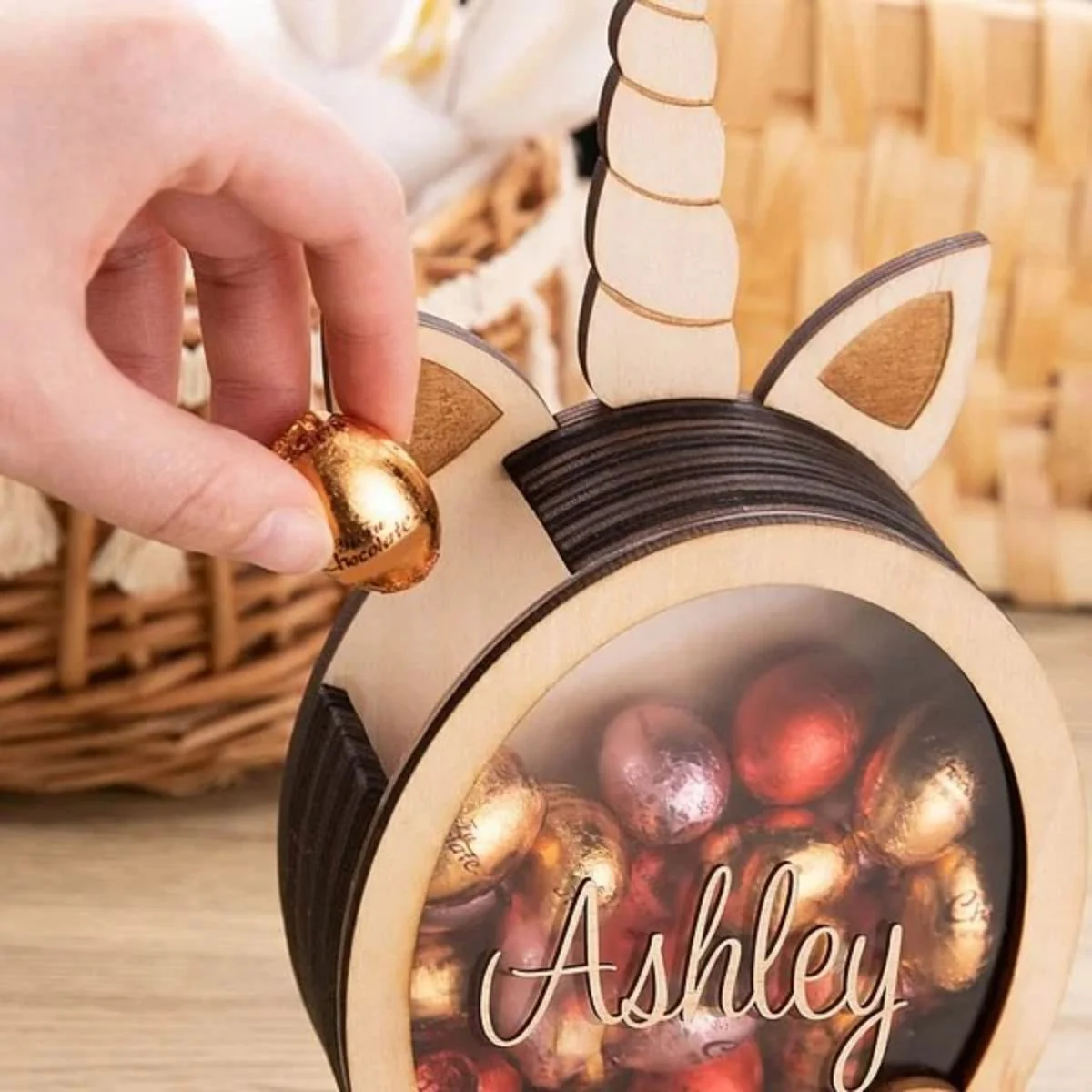 Personalized Bunny Easter Drop Money Box Gift for Kids - Image 4