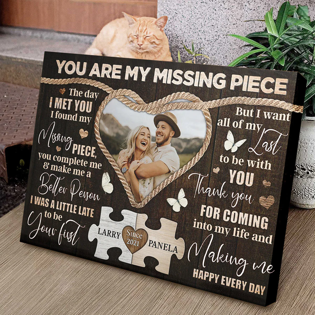 Personalized Canvas Prints Custom Photo, Sentimental Gift For Couples - Image 2