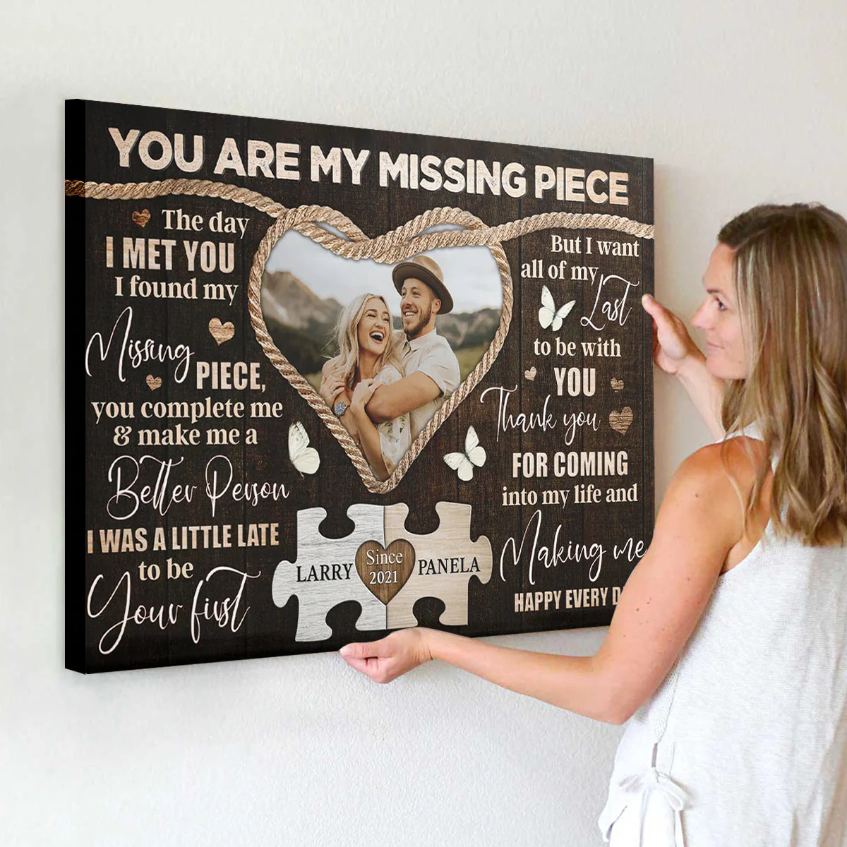 Personalized Canvas Prints Custom Photo, Sentimental Gift For Couples - Image 4