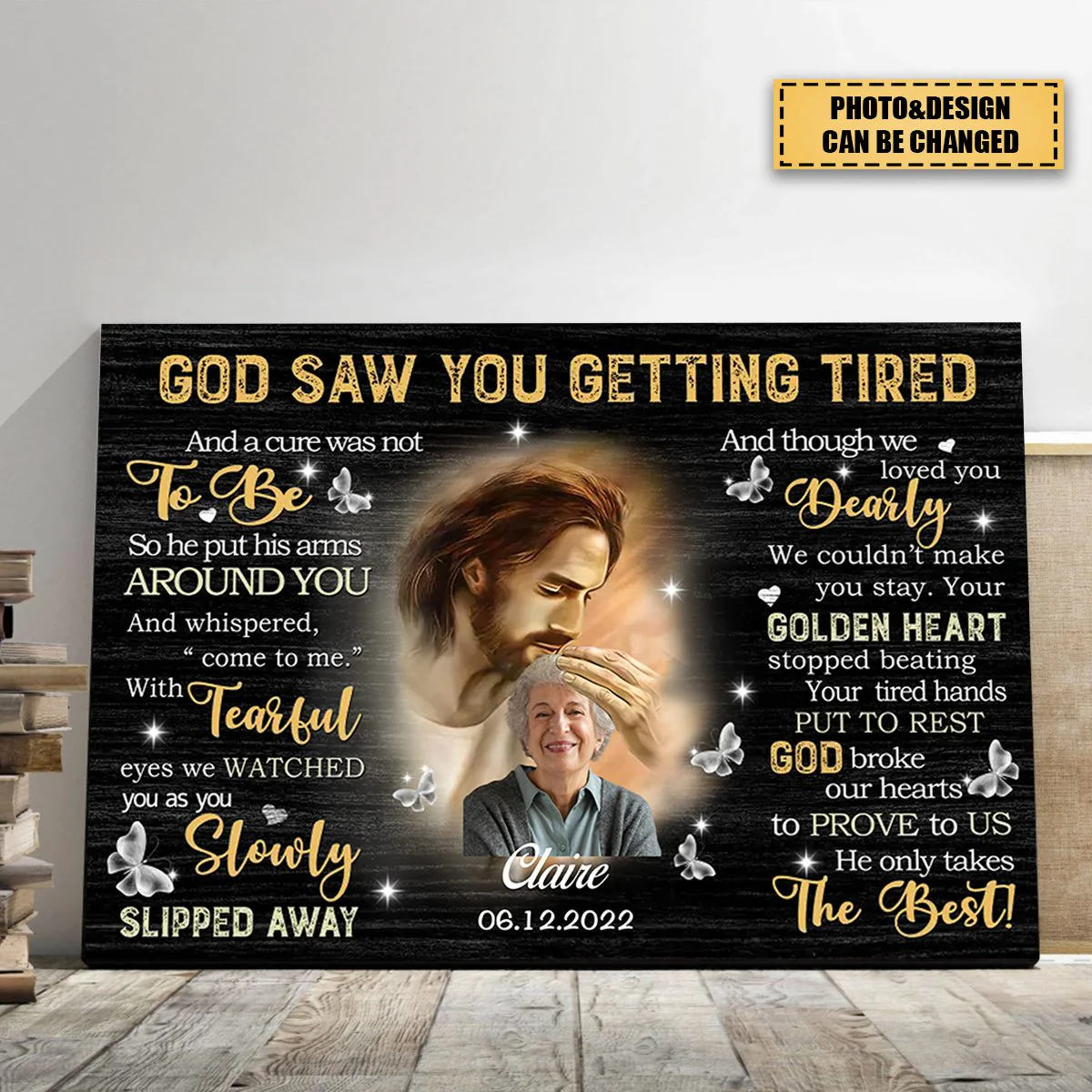 Personalized Canvas Prints - God Saw You are Getting Tired - Image 5