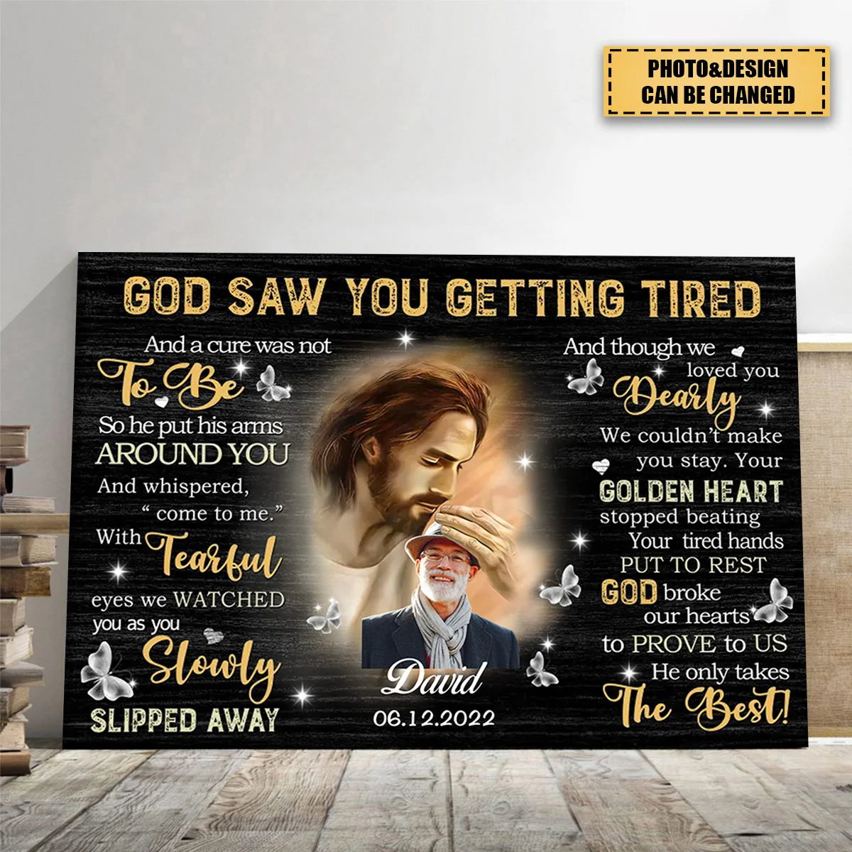 Personalized Canvas Prints - God Saw You are Getting Tired - Image 6