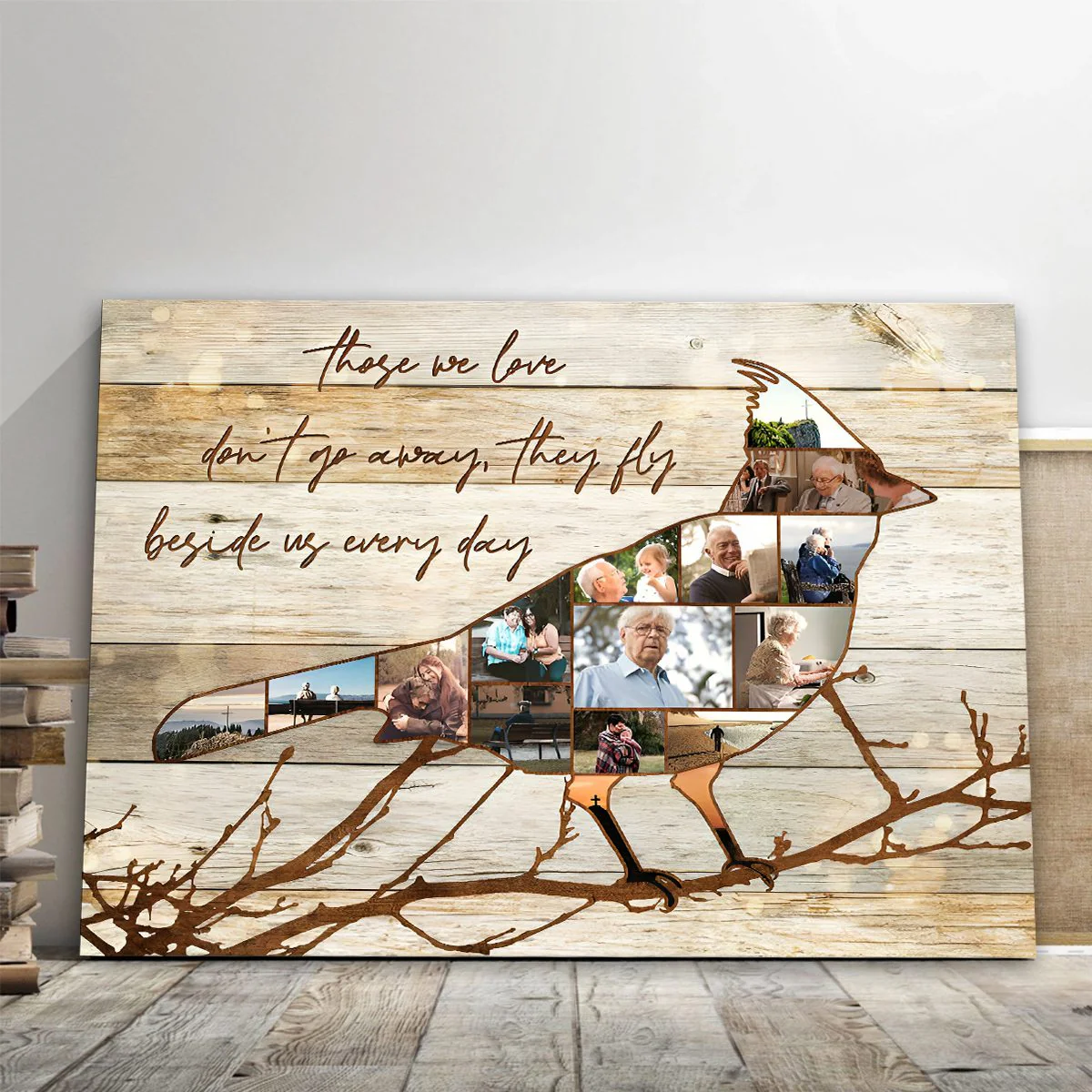 Personalized Cardinal Photo Collage Poster Memorial Gift - Image 5
